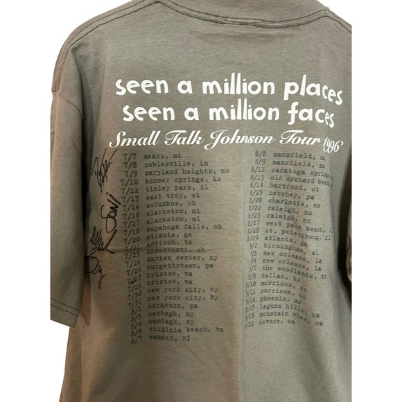 Hootie & the Blowfish 1996 Small talk Johnson tour t-shirt sz XL signed - Picture 5 of 5